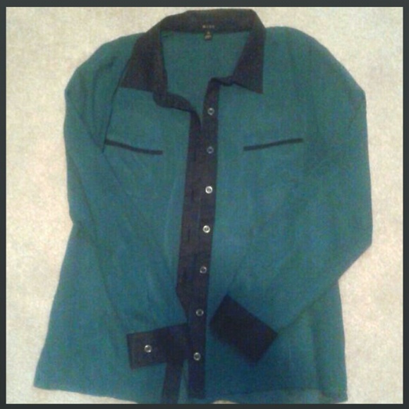 Sheer green blouse
