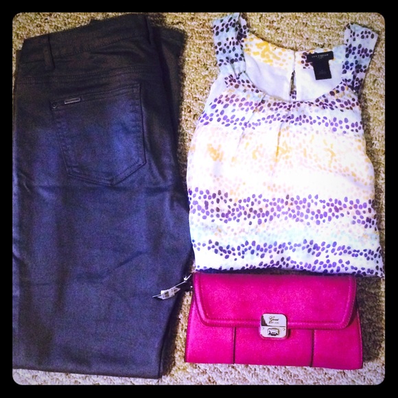Gray low rise skinny jeans