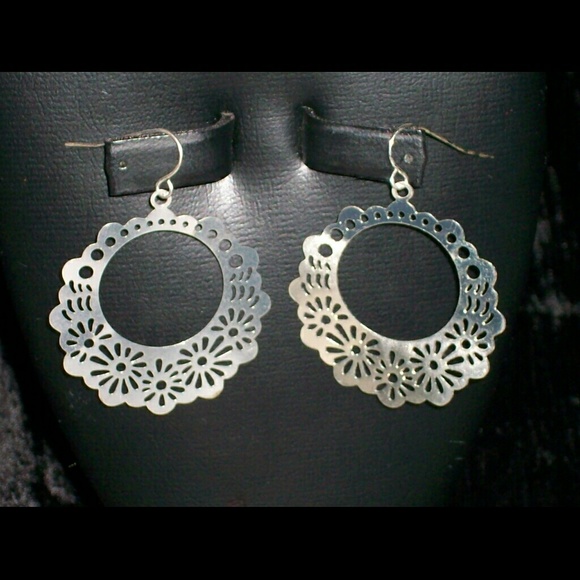 Silver earrings