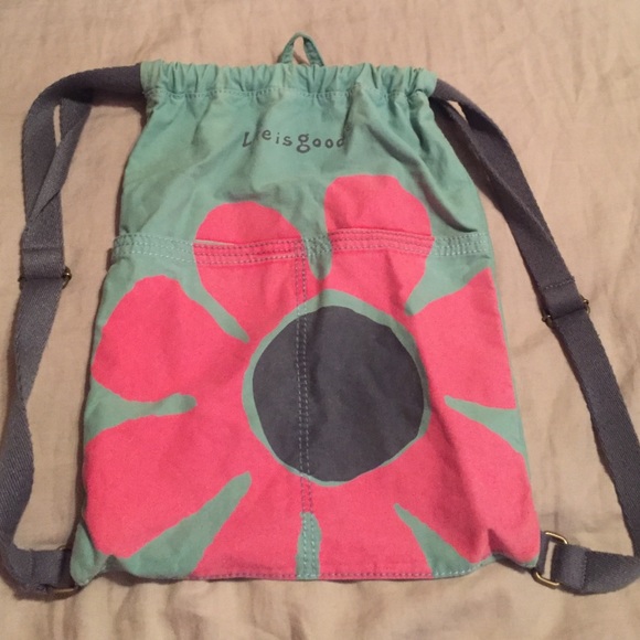 life is good drawstring backpack