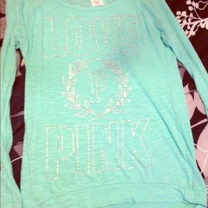 Vs pink mint long sleeve shirt