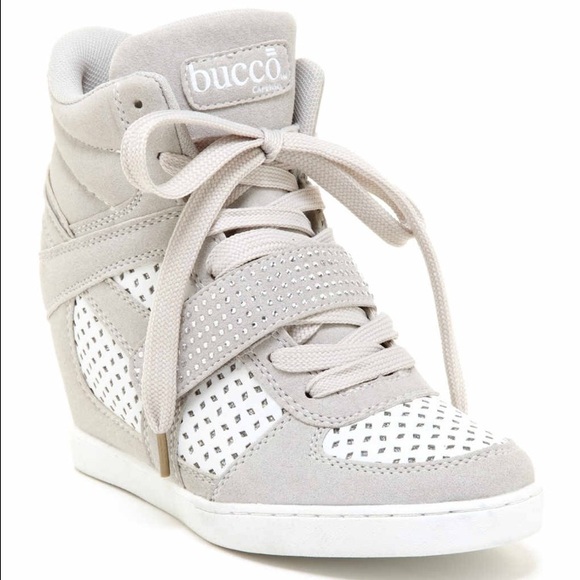 sparkle wedge sneakers