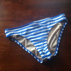 Blue & White Striped J. Crew Bikini Bottom