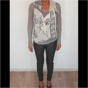 NWT Authentic Ann Demeulemeester Jeweled Shawl
