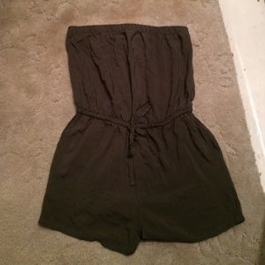 Forever 21 olive green romper