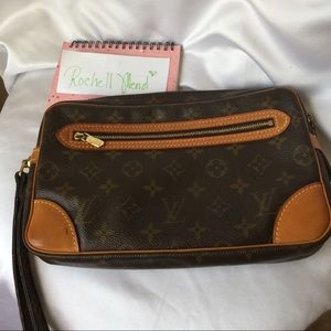 Authentic LOUIS VUITTON Marly Dragonne Clutch Bag
