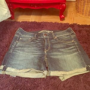 American eagle high-waisted jean shorts