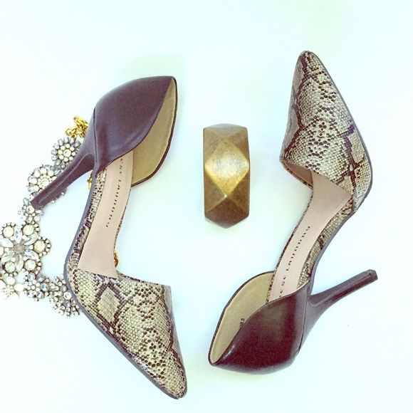 Brown snake print o'dorsy heels