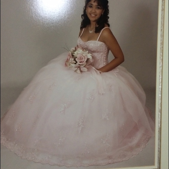 ❗️great deal❗️Pale pink marys bridal ball gown