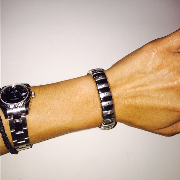 Crystal Stainless Steel Bracelet NWT Stretch