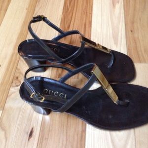Gucci heels, size listed is 37, they fit like 8