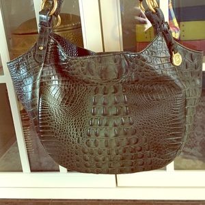 Brahmin olive shoulder bag