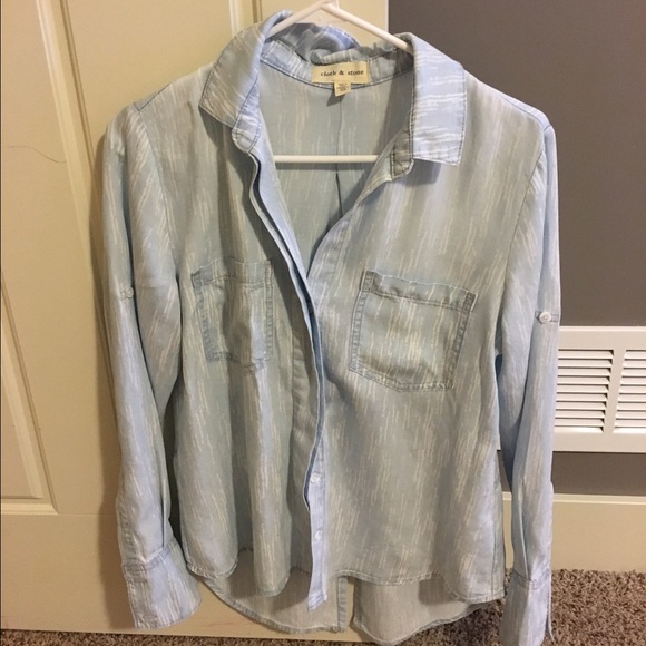 Anthropologie Cloth and Stone Chambray shirt