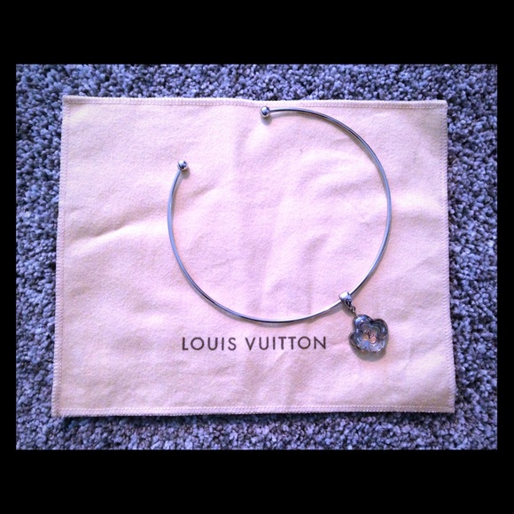 Louis Vuitton Silver Bangle Necklace