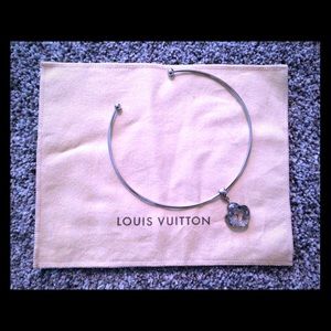 Louis Vuitton Silver Bangle Necklace