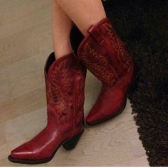 Red Laredo boots