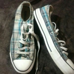 Converse Unisex Men's 7/Women's 9 Plaid Chucks
