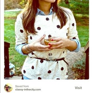 Black Jcrew sequin shirt nwt