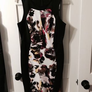 Ashley Stewart Floral black dress