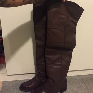 Brown Forever 21 knee high boots