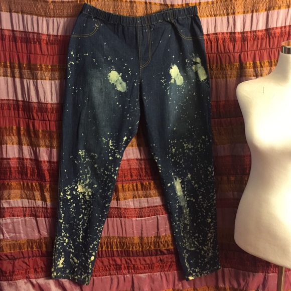 Distressed bleached jeans *make me an offer 😊