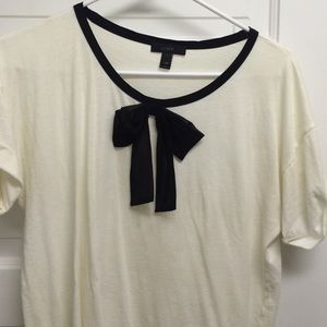 J. Crew t-shirt with bow detail