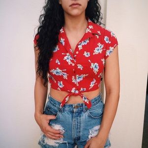 Adam Levine Cropped Hawaiian Shirt