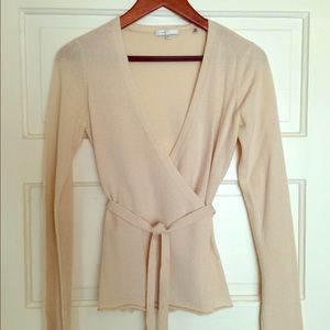 Vince cashmere wrap sweater