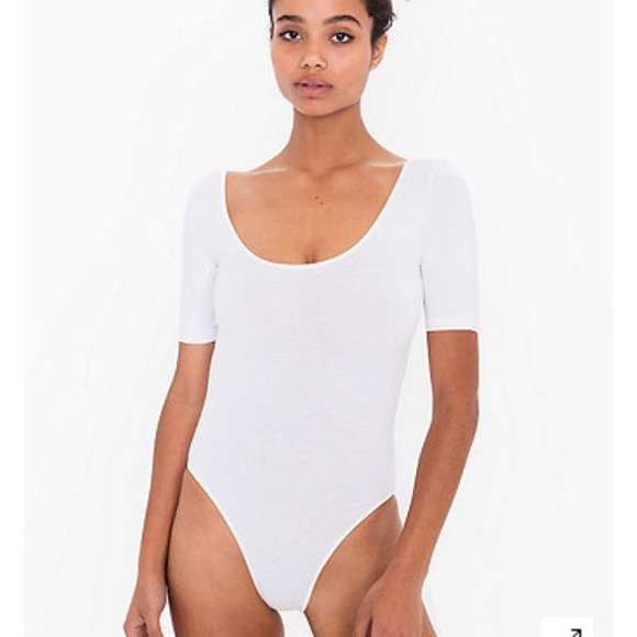American Apparel Leotard in white
