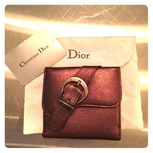 Authentic Dior w/Card & Dust Bag - Graucho Wallet