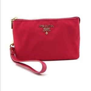 Prada 1M2601 Nylon Clutch Bag IBISCO