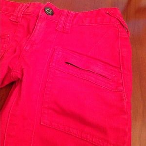 Free People Red Jeans