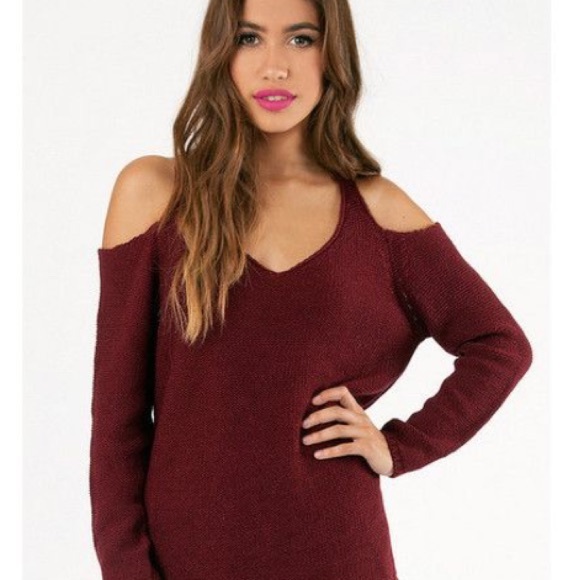 Tobi Open Shoulder Sweater