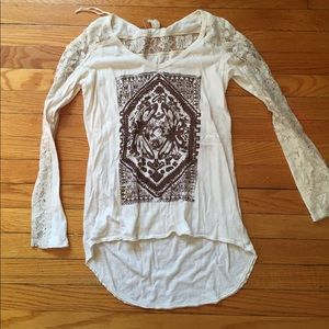 Free people Long Sleeve Shirt • lace