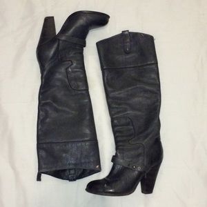 SAM EDELMAN  Naharra  Grey Leather Boots