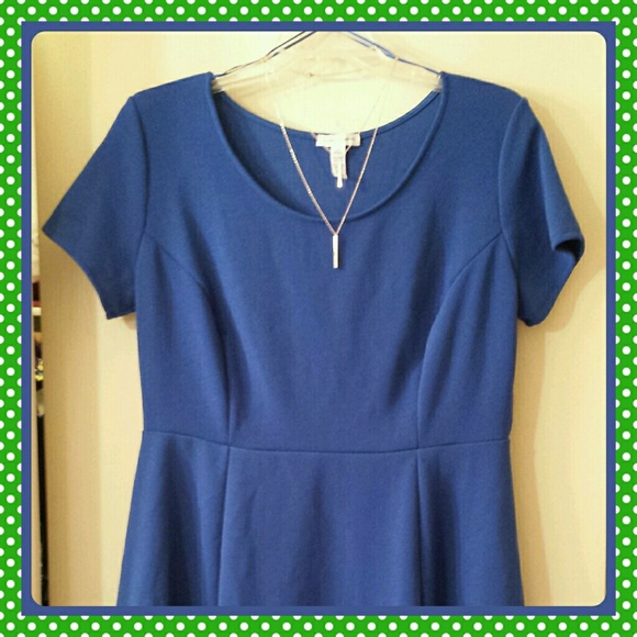 3x Fit & Flare Skater Skirt Vibrant Blue Dress