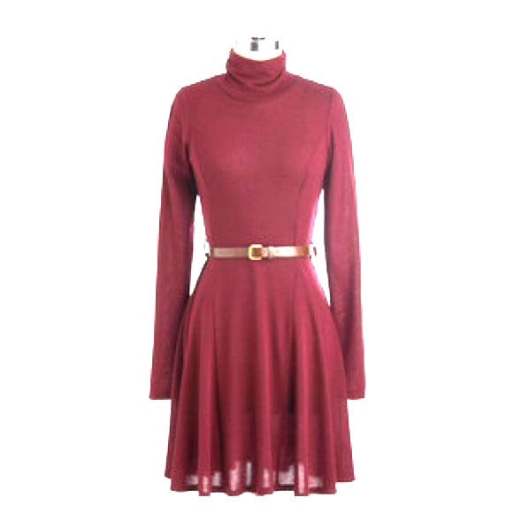 Modcloth Zinfandel Zeal Turtleneck Dress