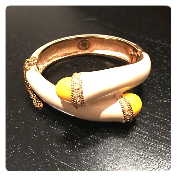 Jcrew enamel bracelet with diamond detail