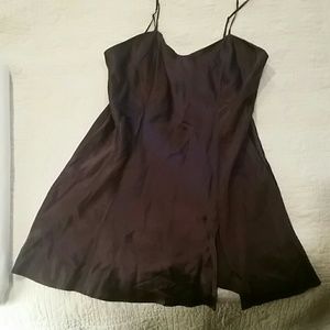 Deep Purple 100% Silk VC Chemise Sz Med