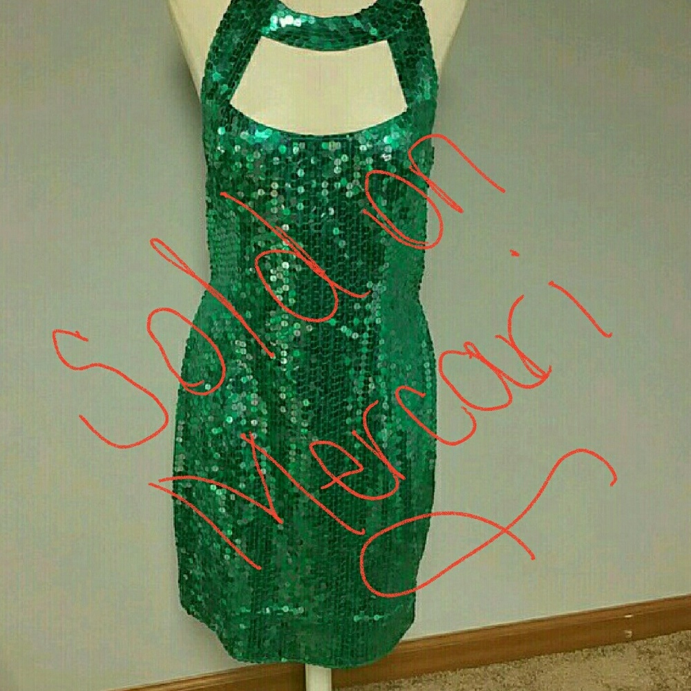 Shining bright.. all sequin mid length dress