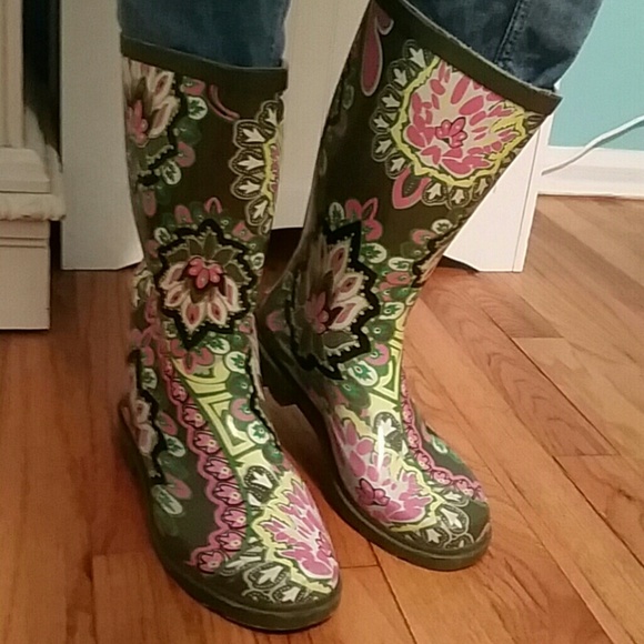 Paisley Rain Boots