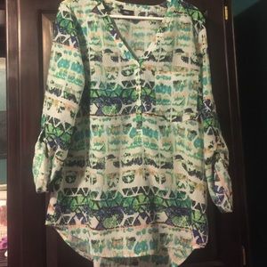 Long colorful shirt - light material