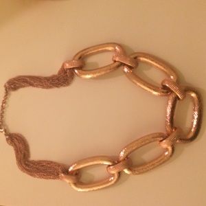 Baublebar Rose Gold Chain Link Necklace