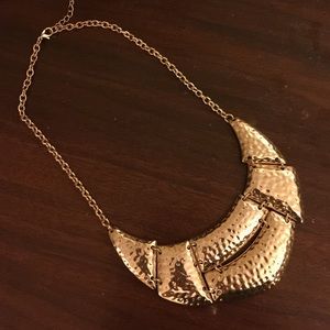 Gold statement necklace