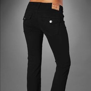 Black Becky true religion flares