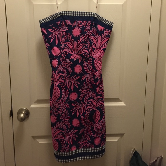 Strapless Lilly Pulitzer Dress size 4.