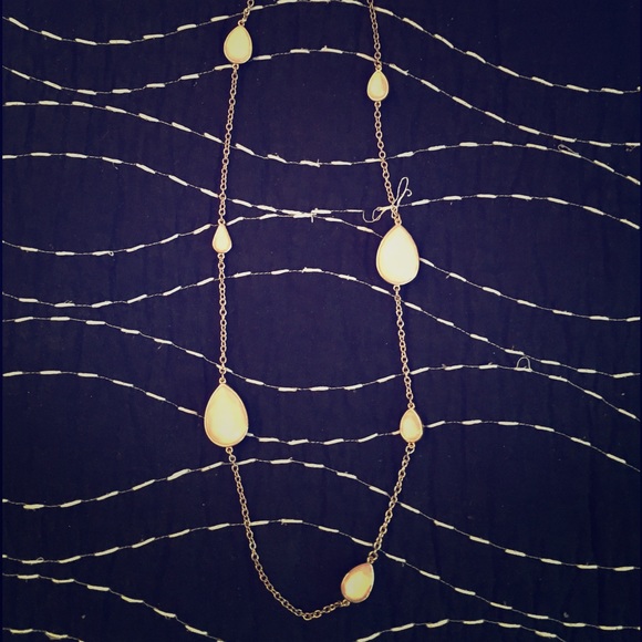 Long gold chain necklace