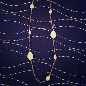Long gold chain necklace