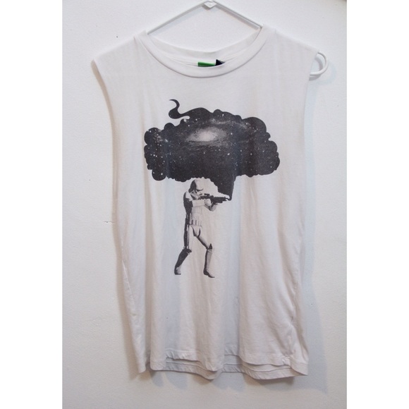 White Stormtrooper Galaxy Sleeveless Tee