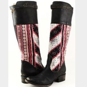 Freebird Tapestry Printed Leather Boot